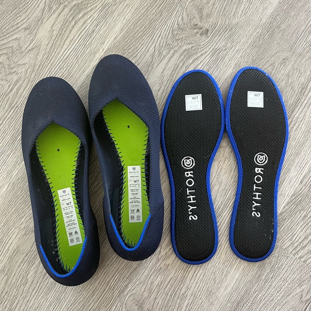 Navy Rothys Size 7 - Picture 4 of 6